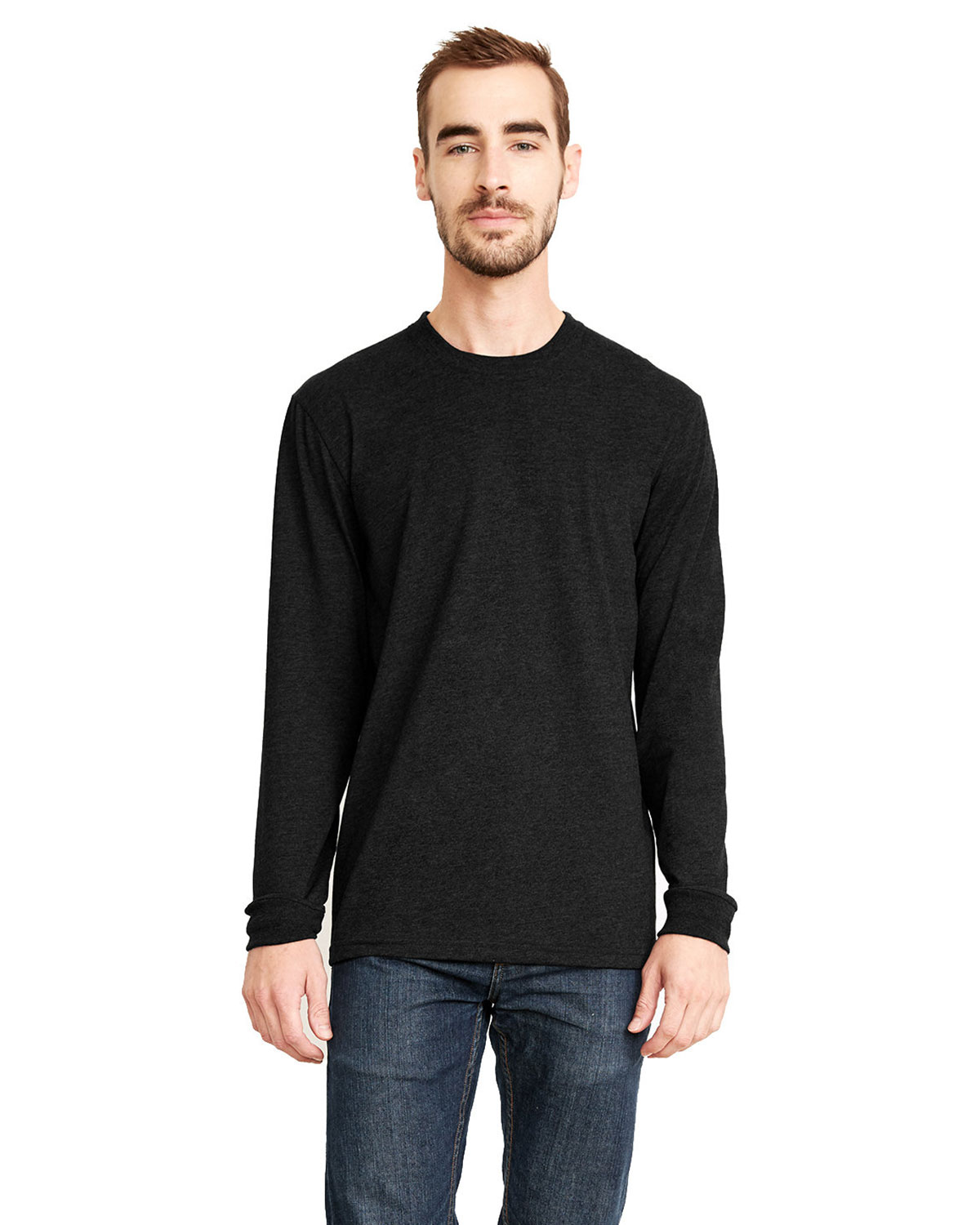 Next Level Apparel 6411 Unisex Sueded Long Sleeve T-Shirt