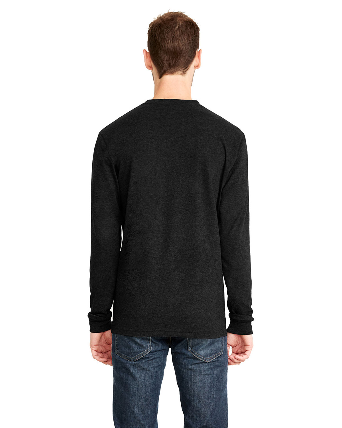 Next Level Apparel 6411 Unisex Sueded Long Sleeve T-Shirt view 2