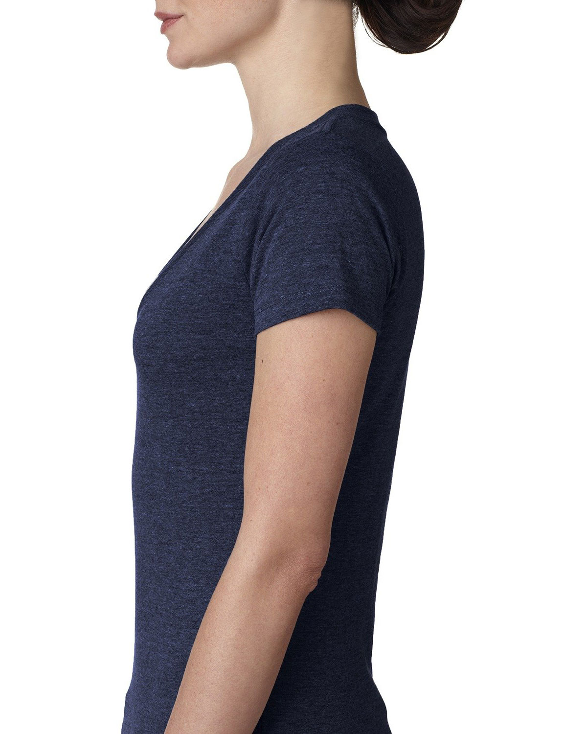 Next Level Apparel 6740 Women�s Triblend Deep V-Neck T-Shirt view 3