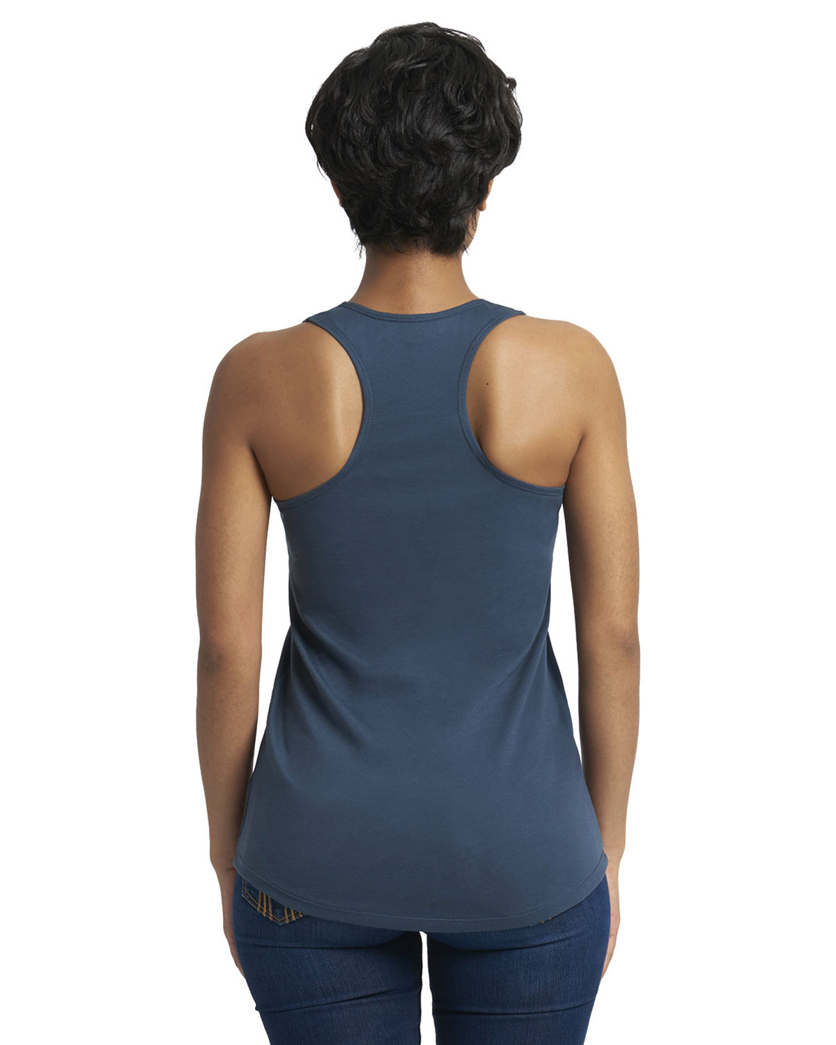 Next Level Apparel 6933 Women�s Lightweight French Terry Racerback Tank view 2