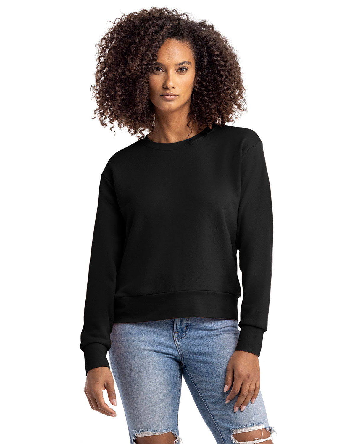 Next Level Apparel 9084 Women's Laguna Sueded Crewneck Sweatshirt