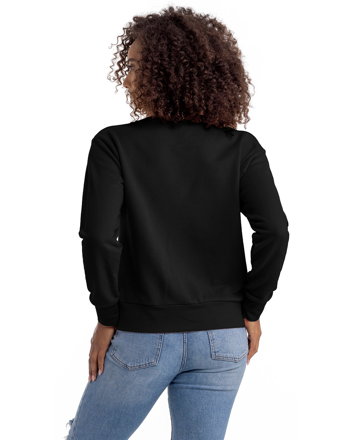 Next Level Apparel 9084 Women's Laguna Sueded Crewneck Sweatshirt view 2