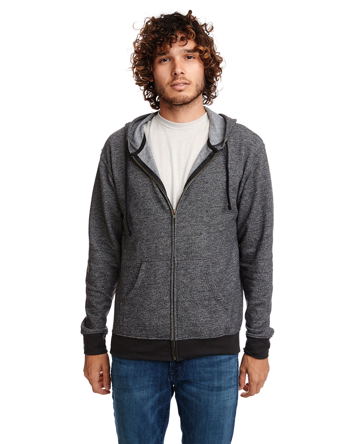 Next Level Apparel 9600 Unisex Pacifica Full-Zip Hoodie Sweatshirt