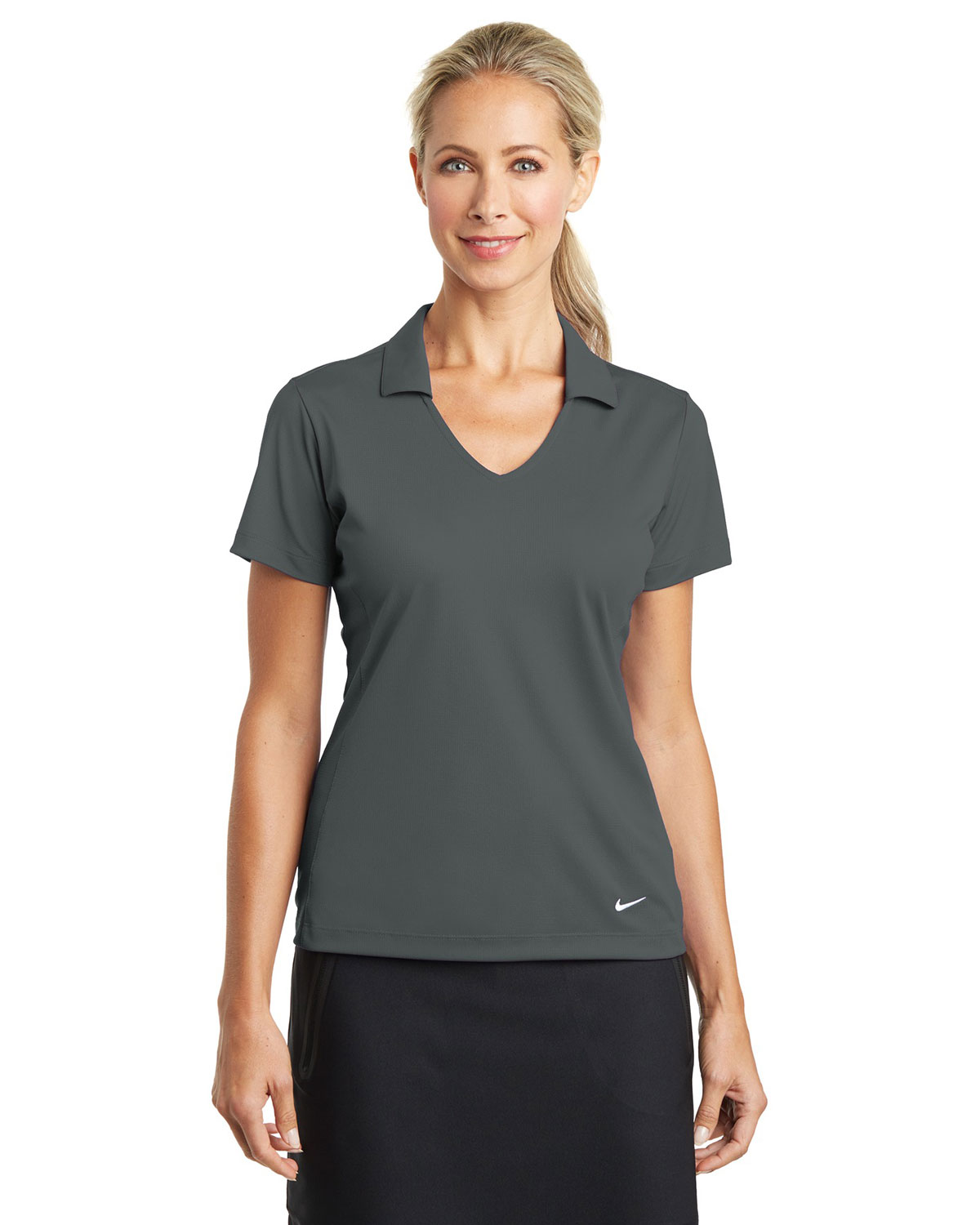 Nike 637165 Women's Dri-FIT Vertical Mesh Polo