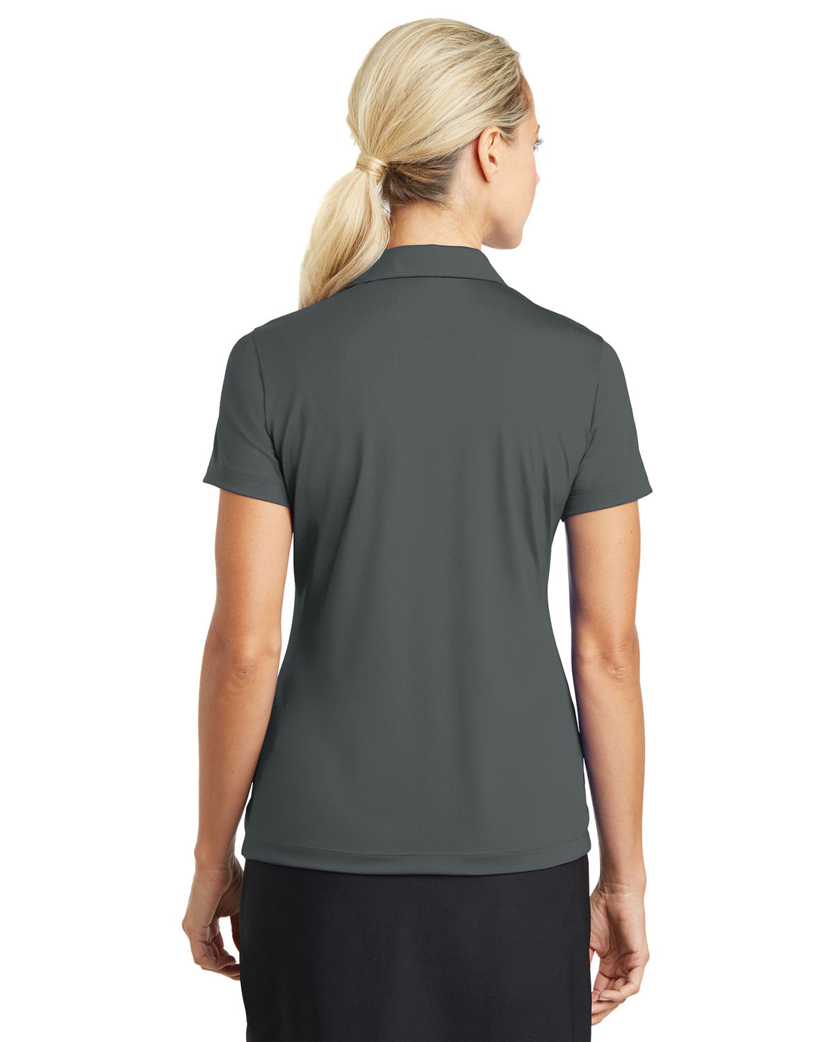 Nike 637165 Women's Dri-FIT Vertical Mesh Polo view 2