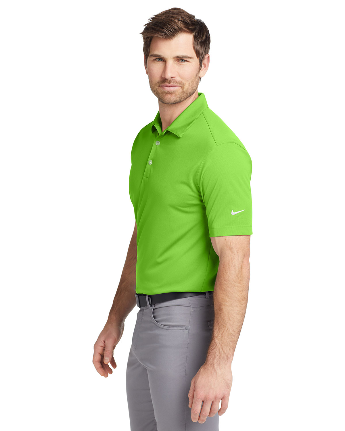 Nike 637167 Dri-FIT Vertical Mesh Polo view 3