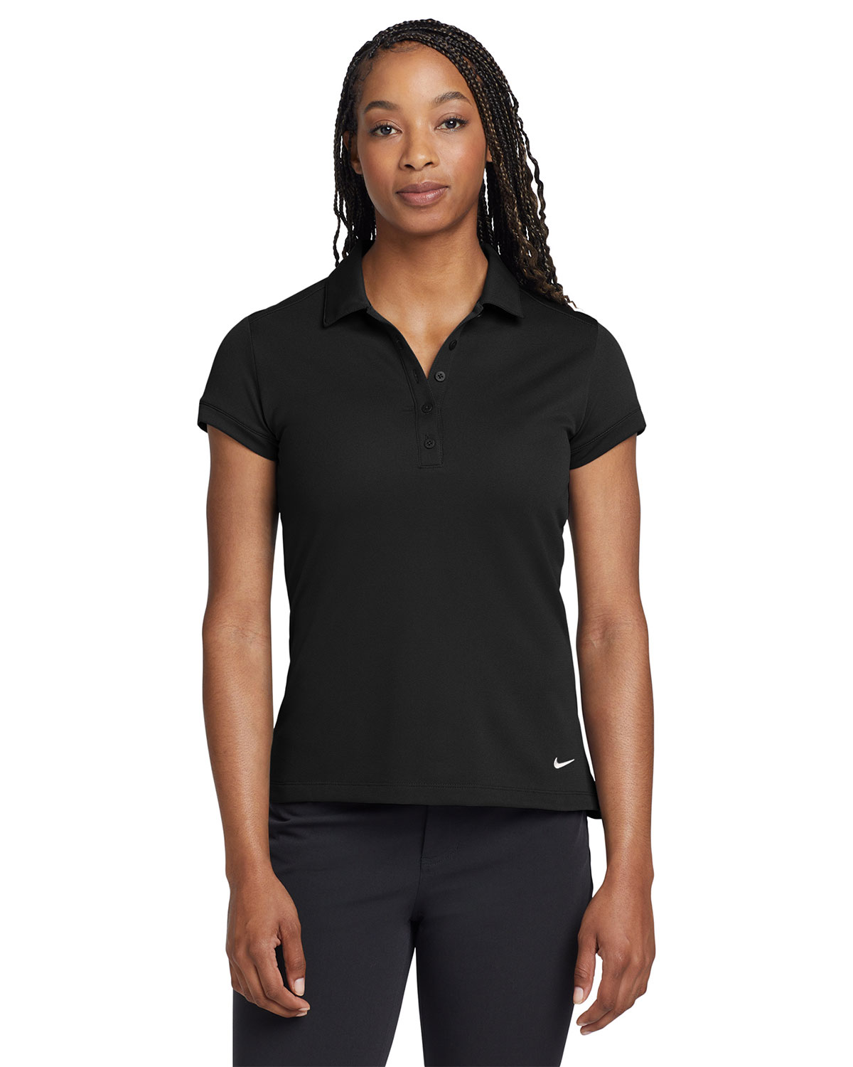 Nike 746100 Women's Dri-FIT Solid Icon Pique Modern Fit Polo