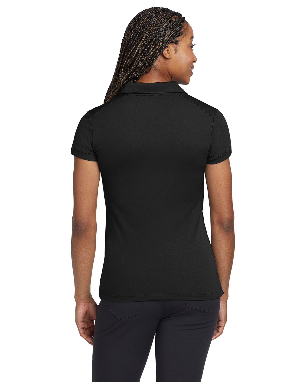 Nike 746100 Women's Dri-FIT Solid Icon Pique Modern Fit Polo view 2
