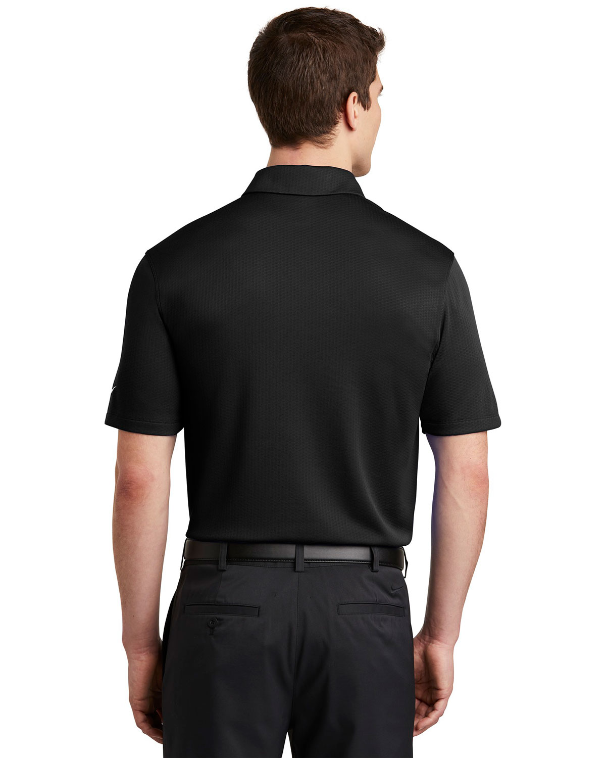 Nike NKAH6266 Dri-FIT Hex Textured Polo view 2
