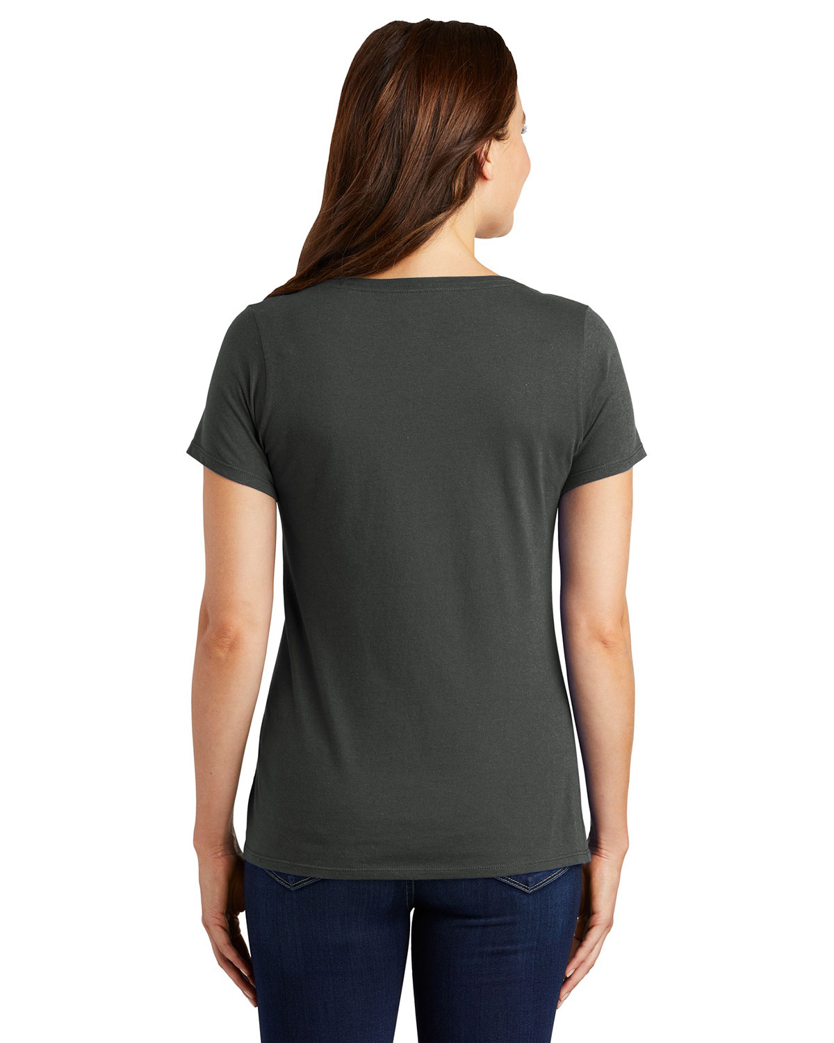 Nike NKBQ5234 Women's Dri-FIT Cotton/Poly Scoop Neck Tee view 2