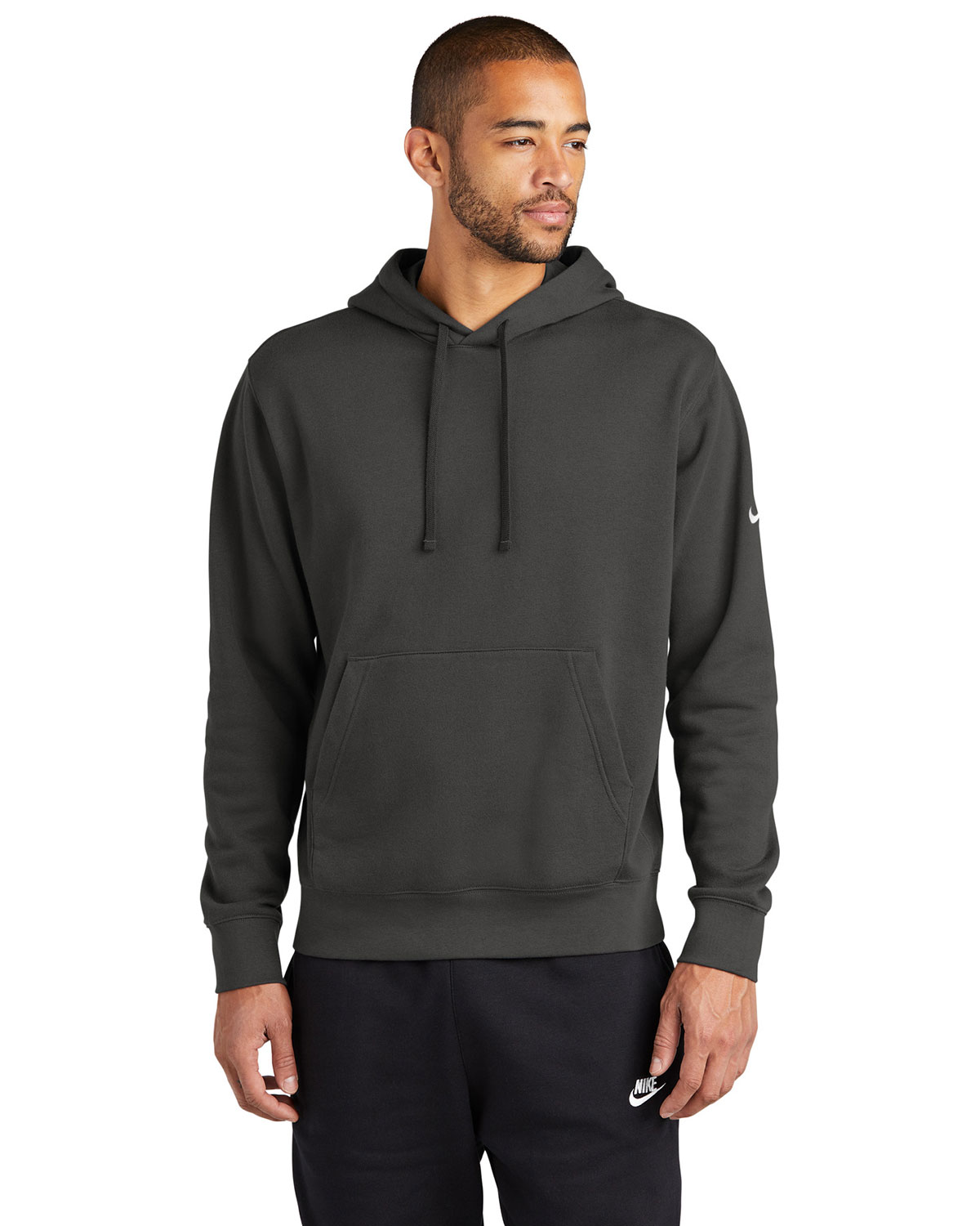 Nike NKDR1499 Club Fleece Sleeve Swoosh Pullover Hoodie