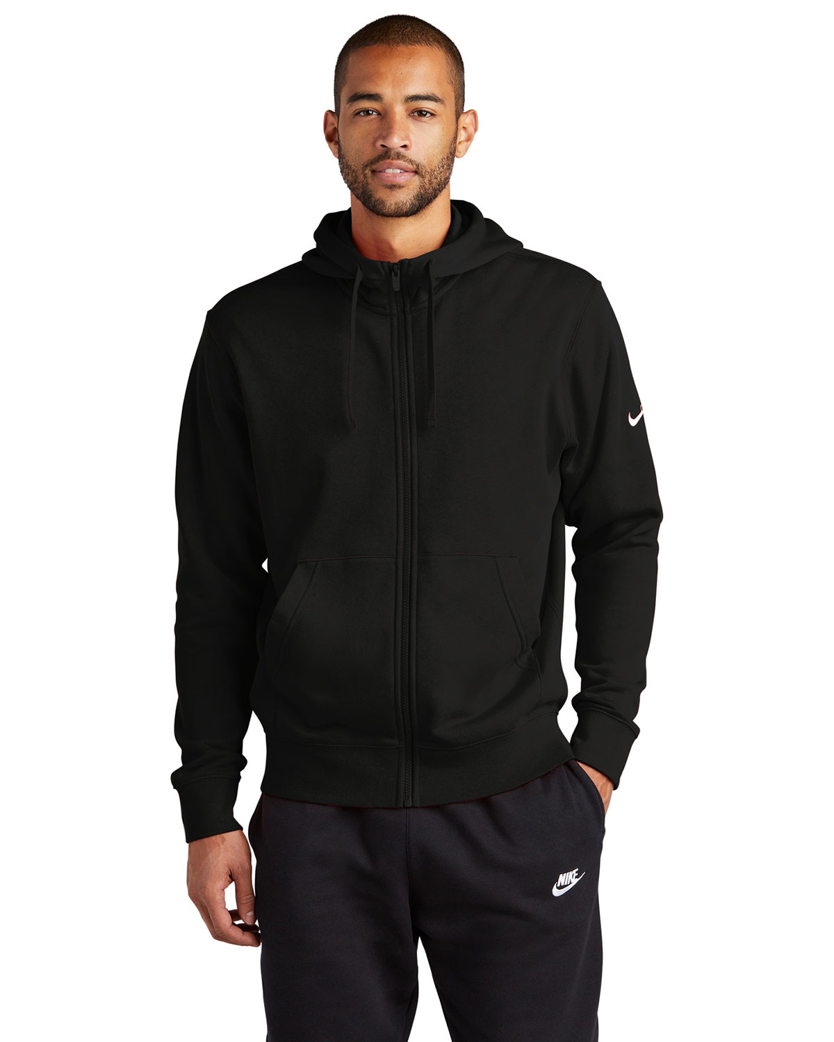 Nike NKDR1513 Club Fleece Sleeve Swoosh Full-Zip Hoodie
