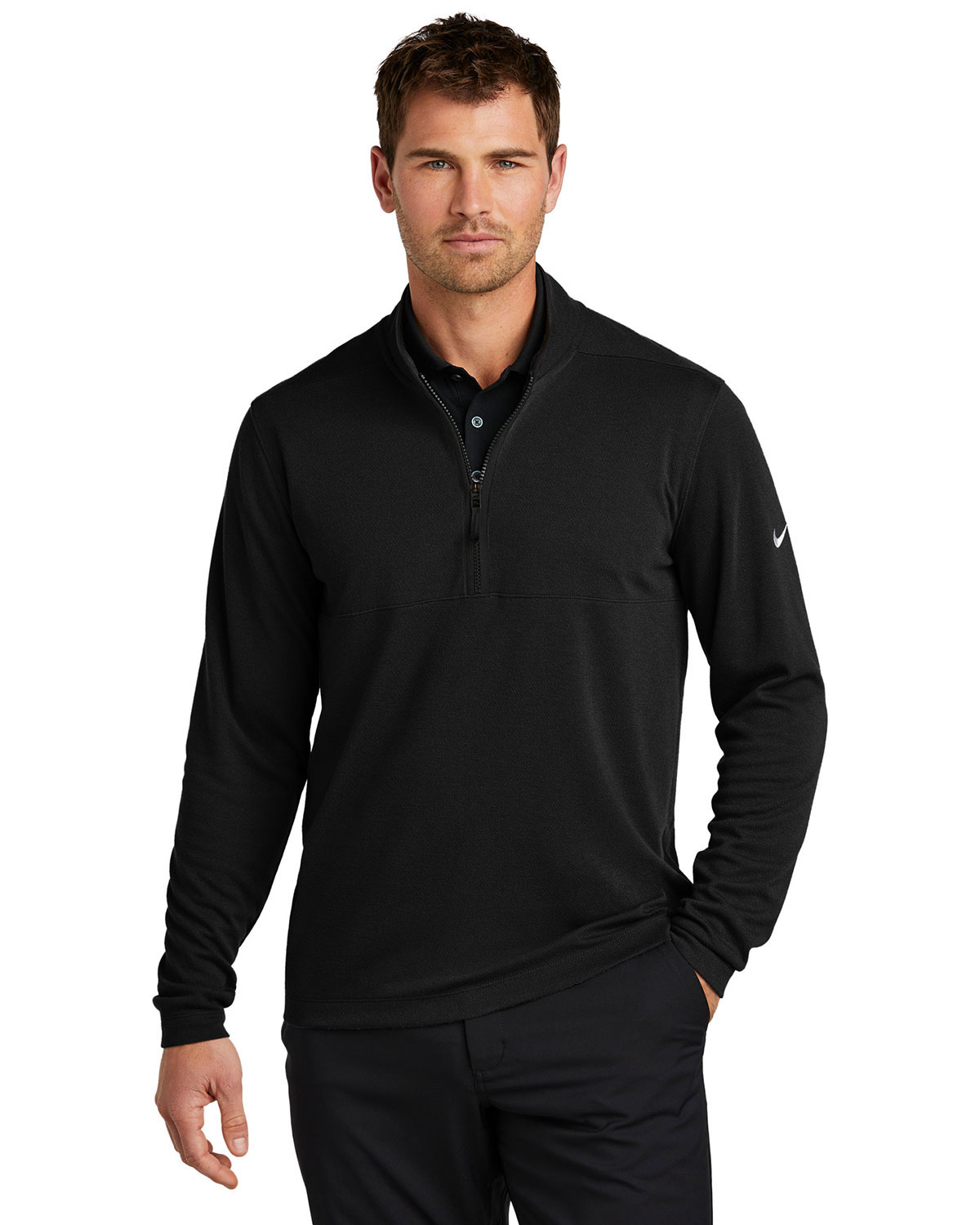 Nike NKDX6702 Textured 1/2-Zip Cover-Up