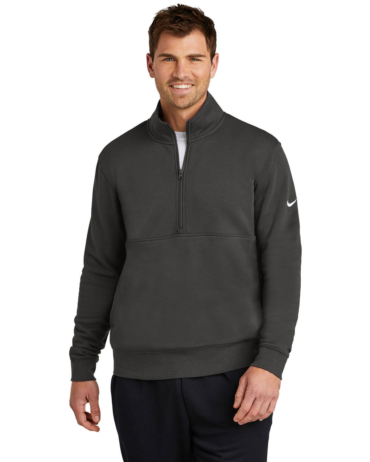 Nike NKDX6718 Club Fleece Sleeve Swoosh 1/2-Zip