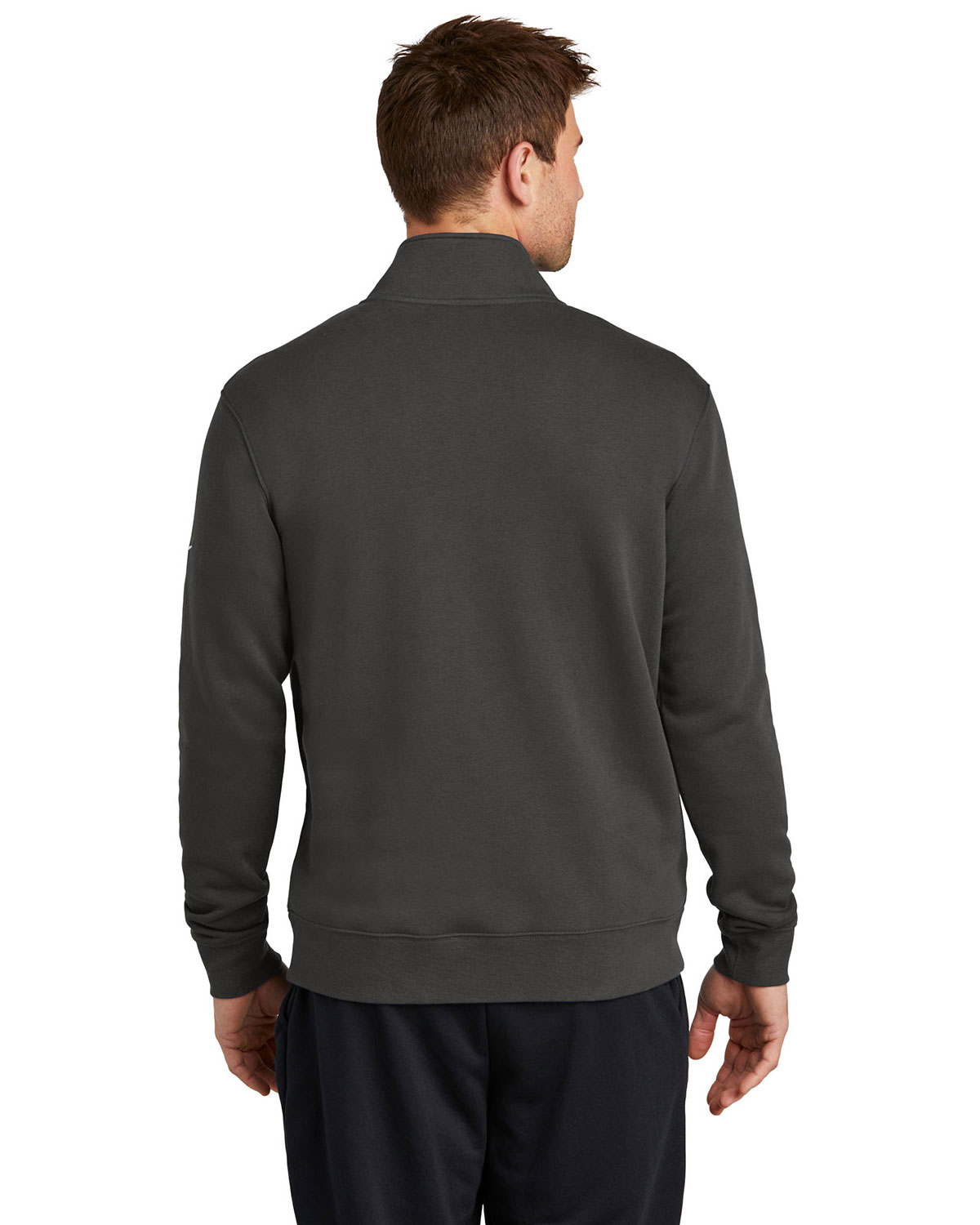 Nike NKDX6718 Club Fleece Sleeve Swoosh 1/2-Zip view 2