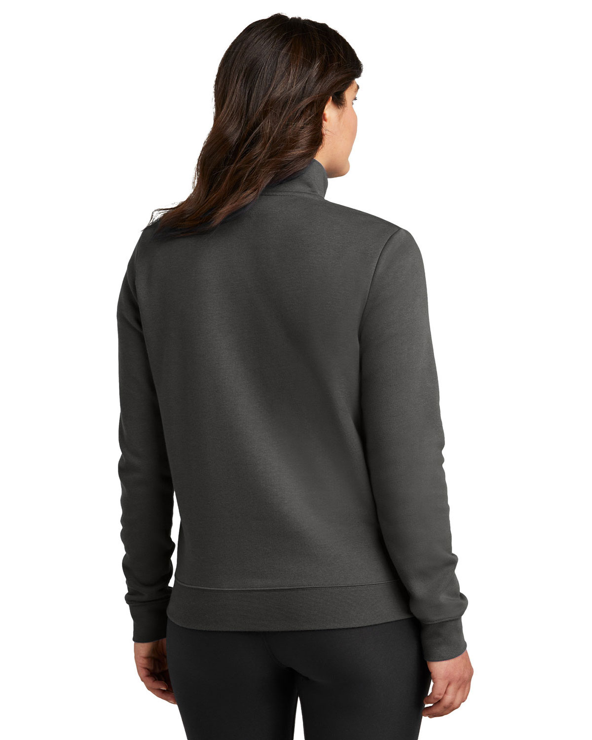 Nike NKDX6720 Women's Club Fleece Sleeve Swoosh 1/2-Zip view 2