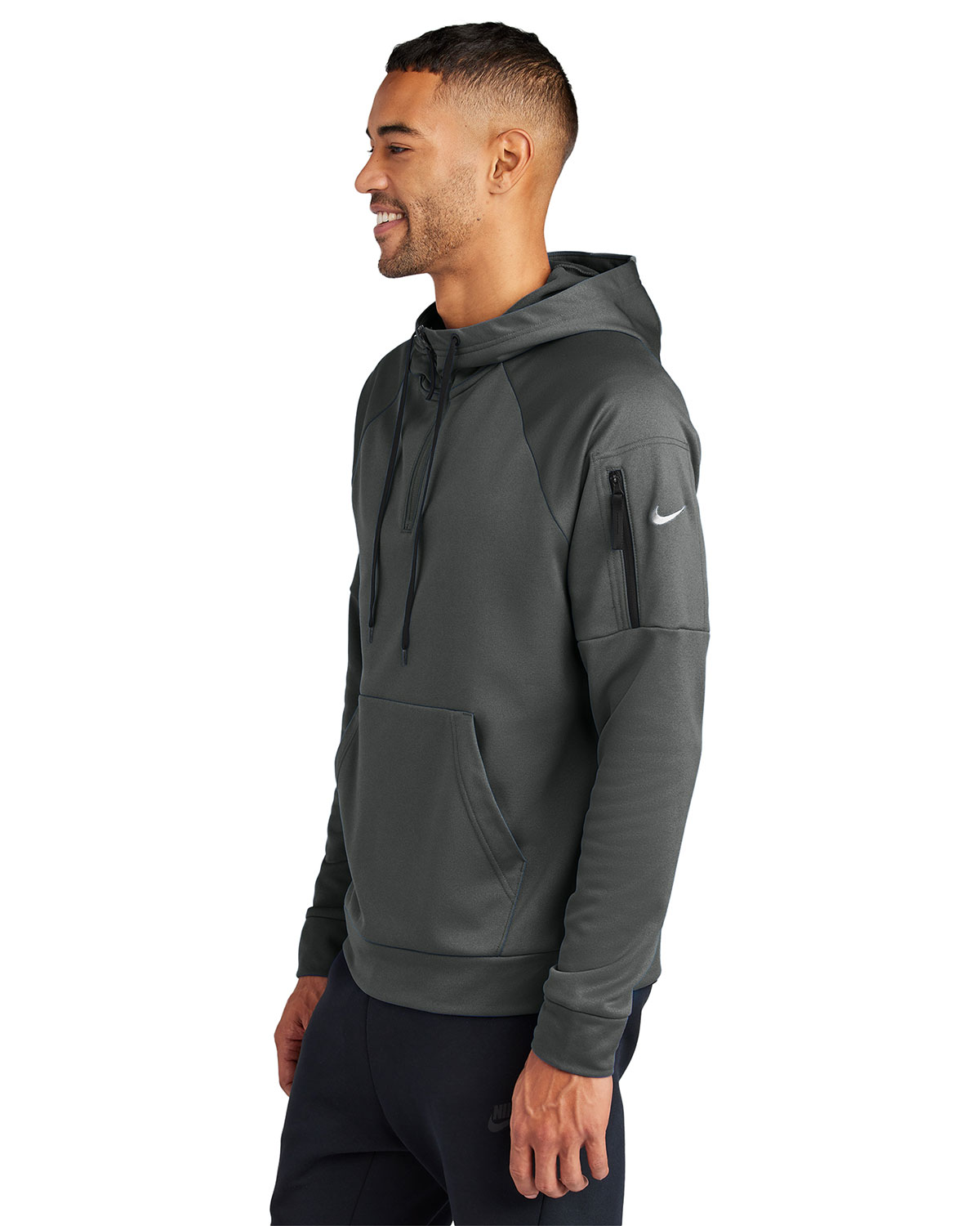 Nike NKFD9742 Therma-FIT Pocket 1/4-Zip Fleece Hoodie view 3