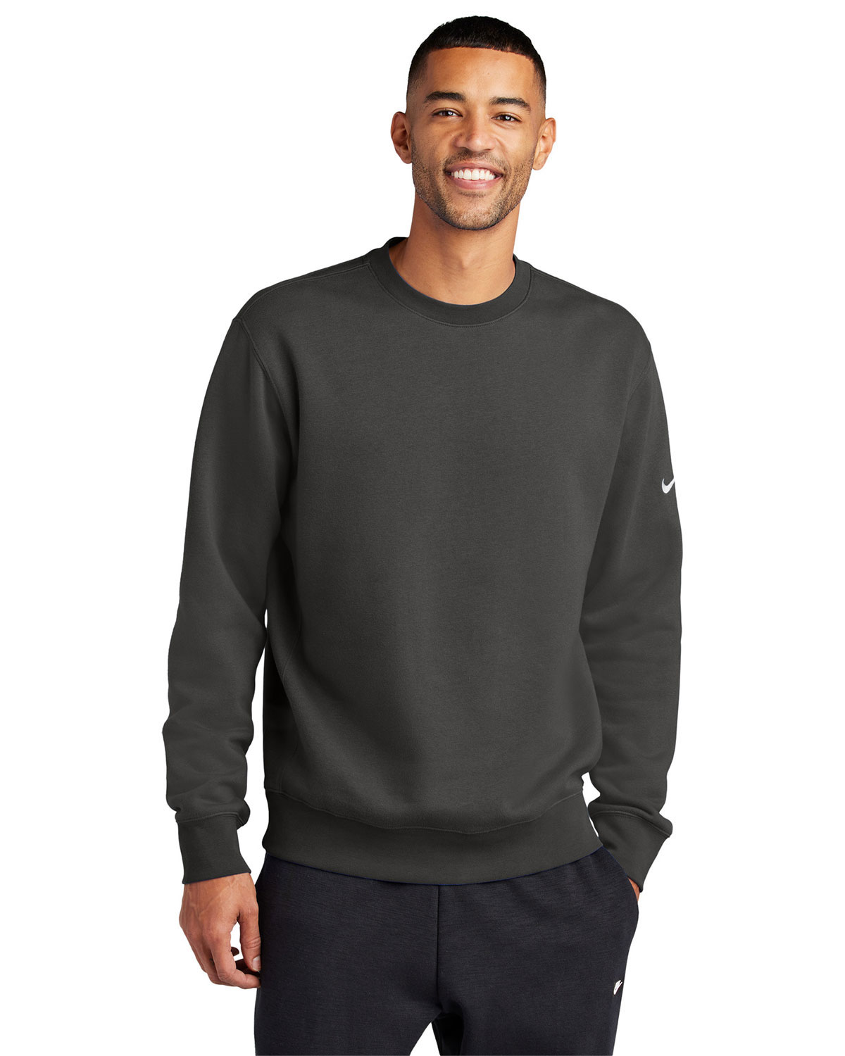 Nike NKFD9863 Club Fleece Sleeve Swoosh Crew