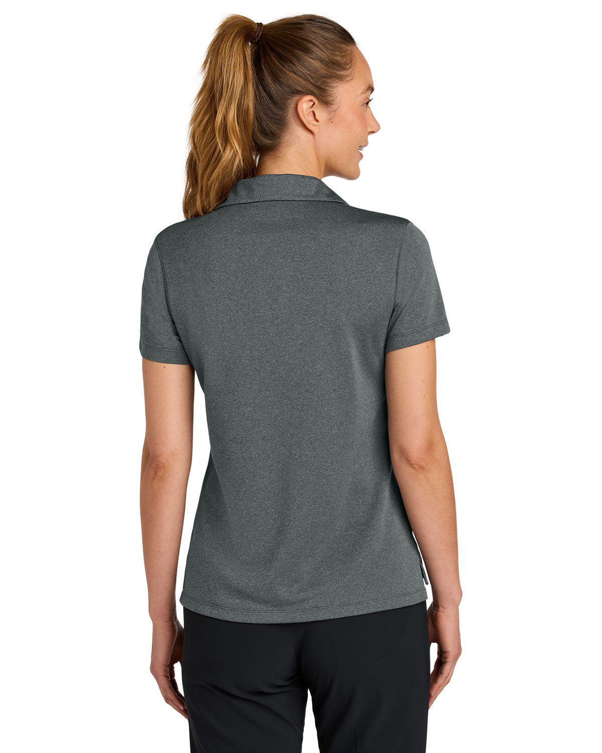 Nike NKFQ4793 Women's Dri-FIT Smooth Heather Polo view 2
