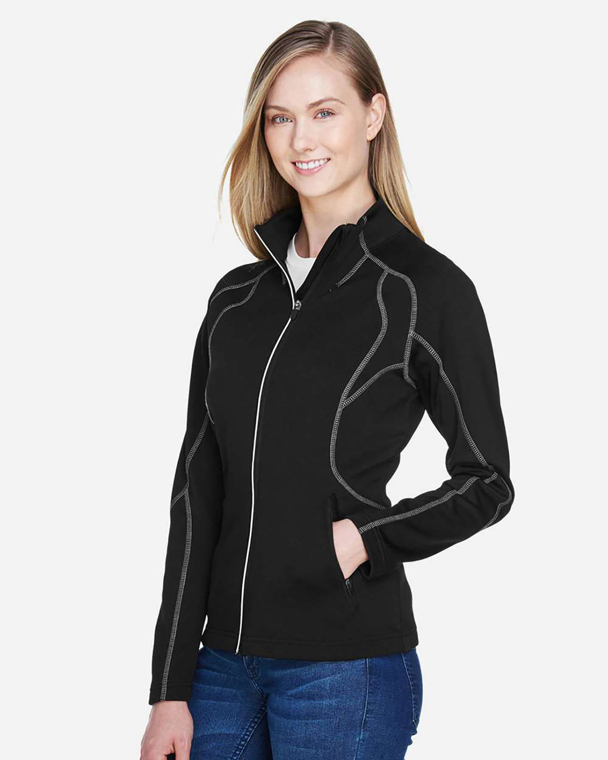 North End 78174 Women's Gravity Performance Fleece Jacket view 3