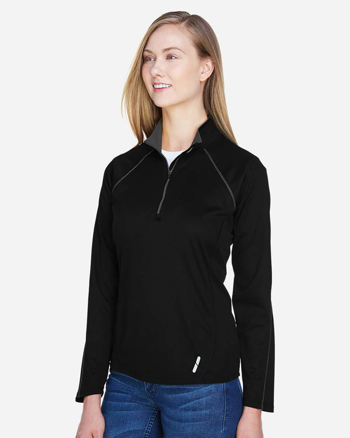North End 78187 Women's Radar Performance Quarter-Zip Pullover view 3