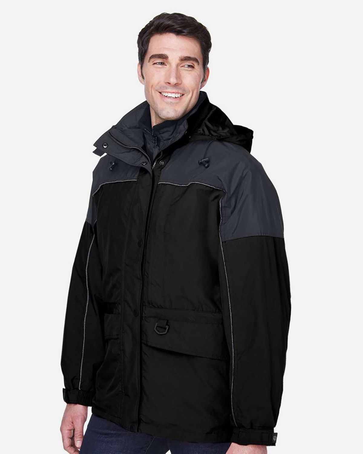 North End 88006 Men's 3-in-1 Two-Tone Parka view 3