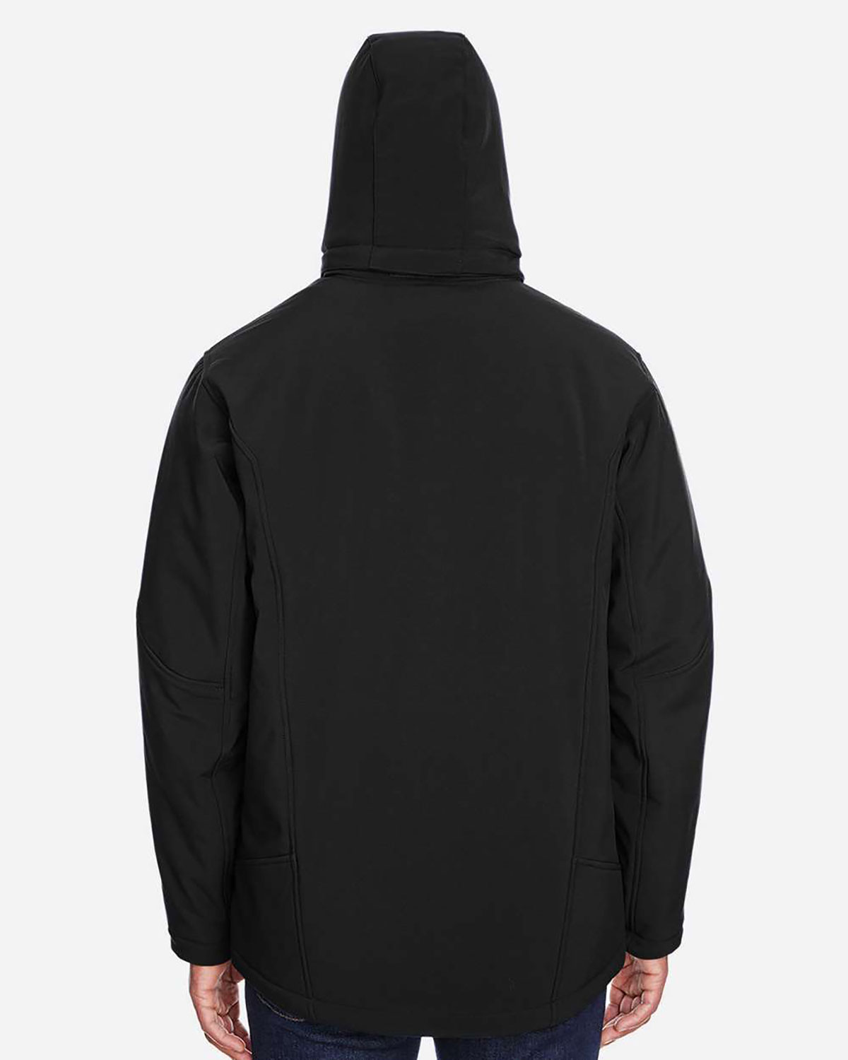 North End 88159 Men's Glacier Insulated Three-Layer Fleece Soft Shell Hood Jacket with Detachable Hood view 2