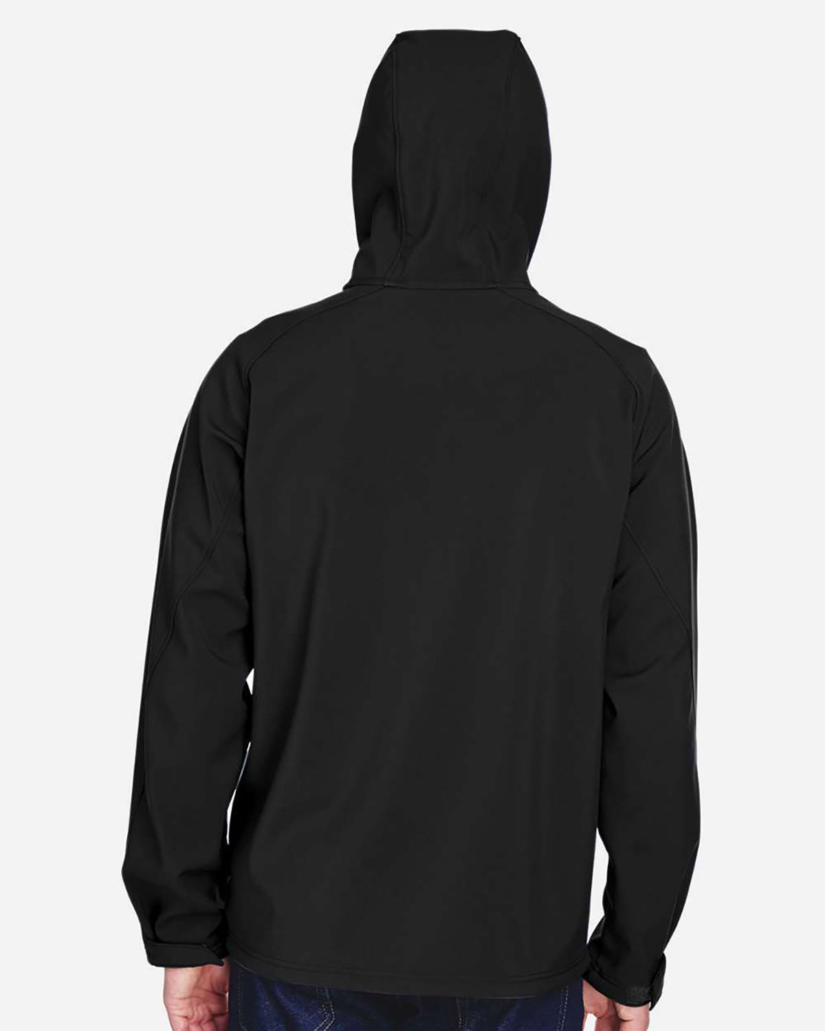 North End 88166 Men's Prospect Two-Layer Fleece Bonded Soft Shell Hooded Jacket view 2