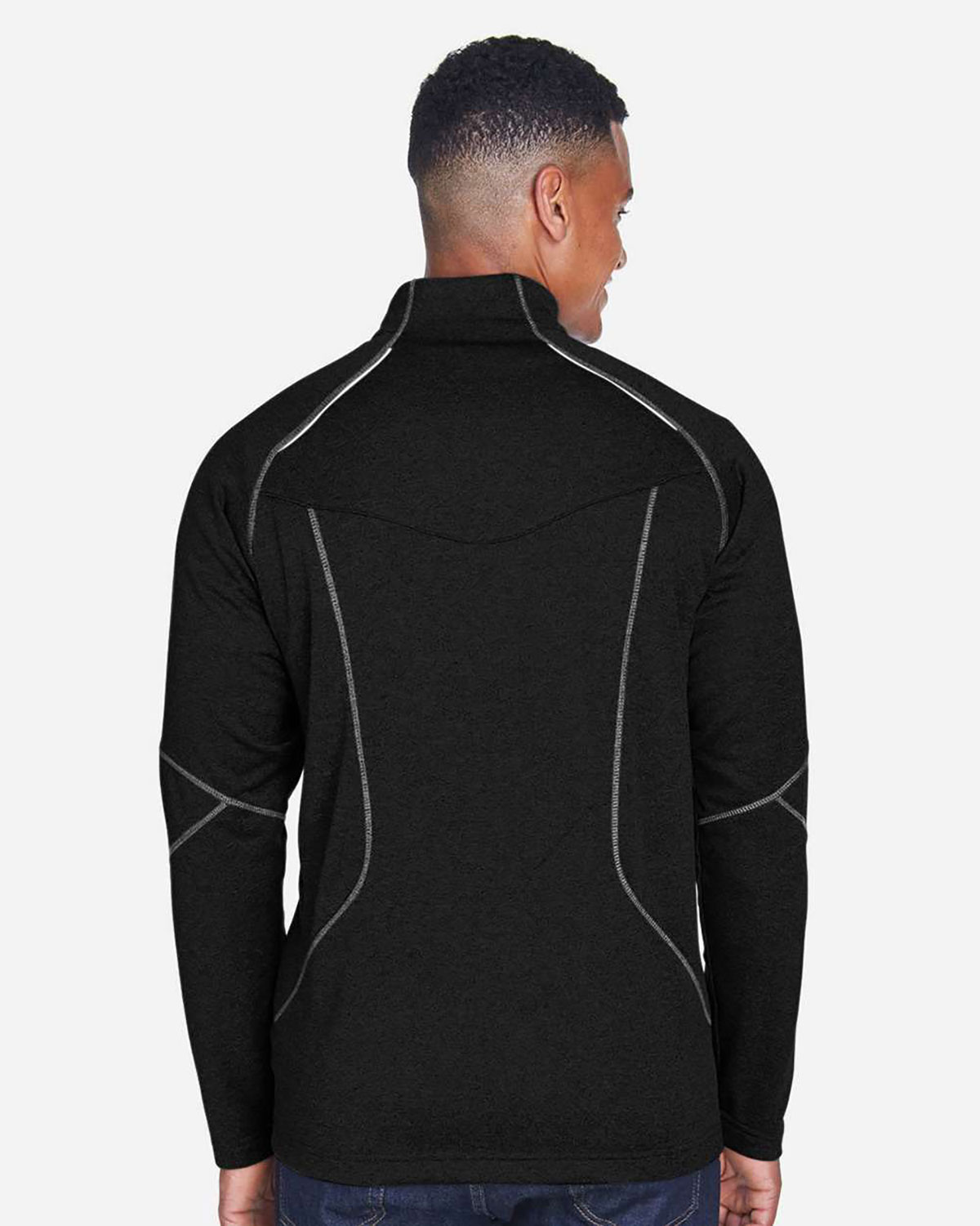 North End 88175 Men's Catalyst Performance Fleece Quarter-Zip Pullover view 2