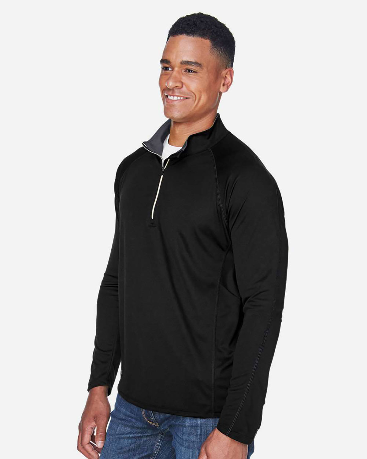 North End 88187 Men's Radar Performance Quarter-Zip Pullover view 3