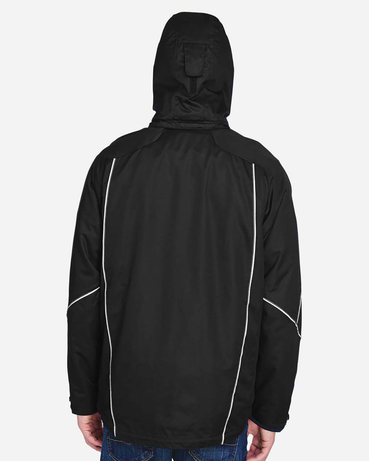 North End 88196 Men's Angle 3-In-1 Jacket with Bonded Fleece Liner view 2