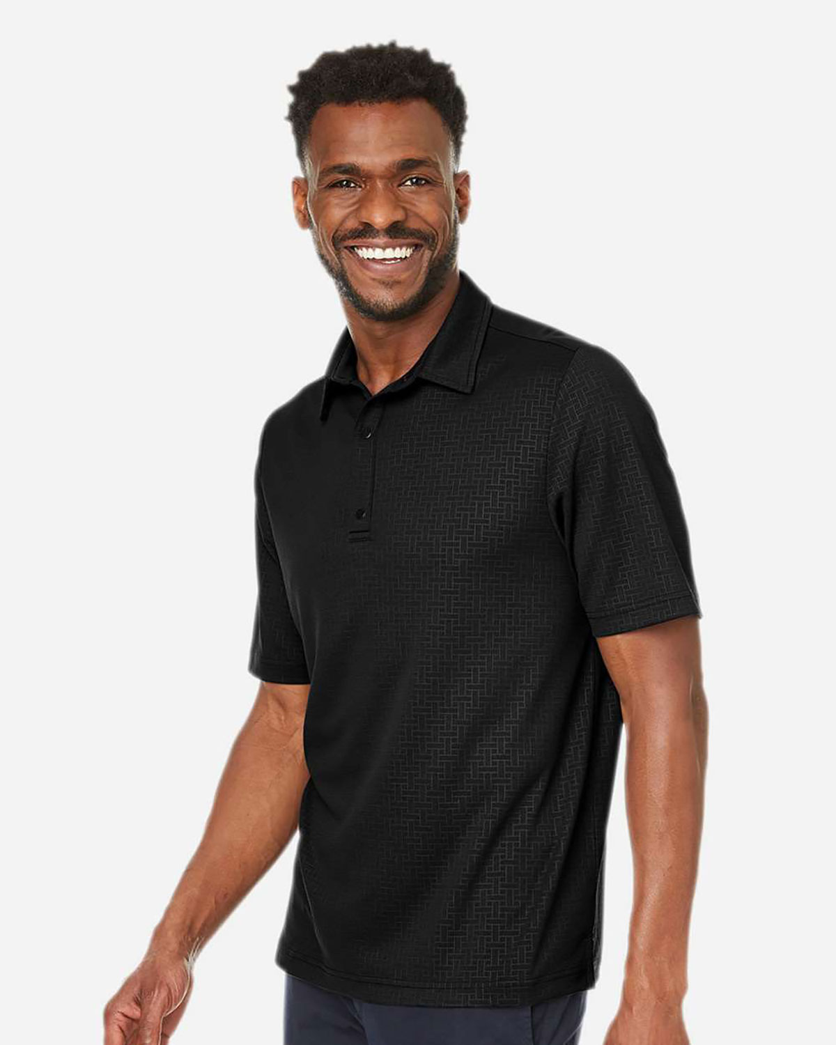North End NE102 Men's Replay Recycled Pique Polo view 3