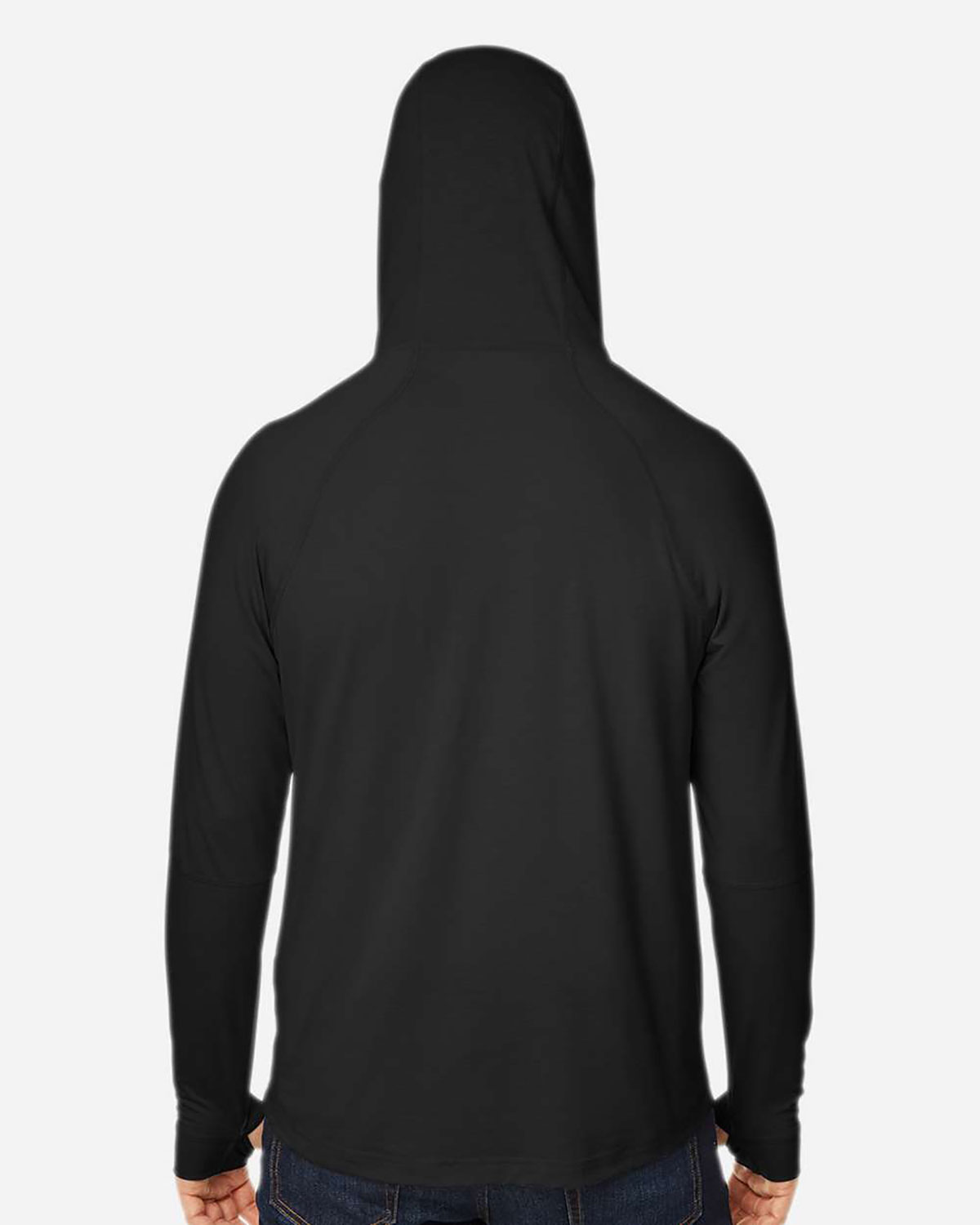 North End NE105 Unisex JAQ Stretch Performance Hooded Long Sleeve T-Shirt view 2