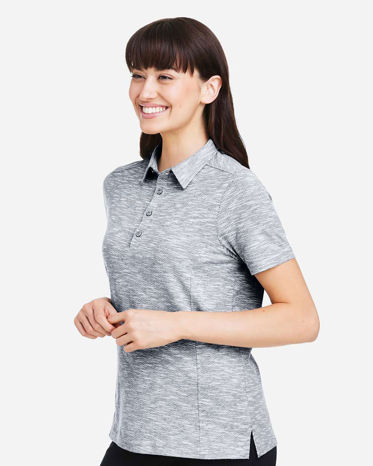 North End NE115W Women's Eclipse Jacquard Polo view 3