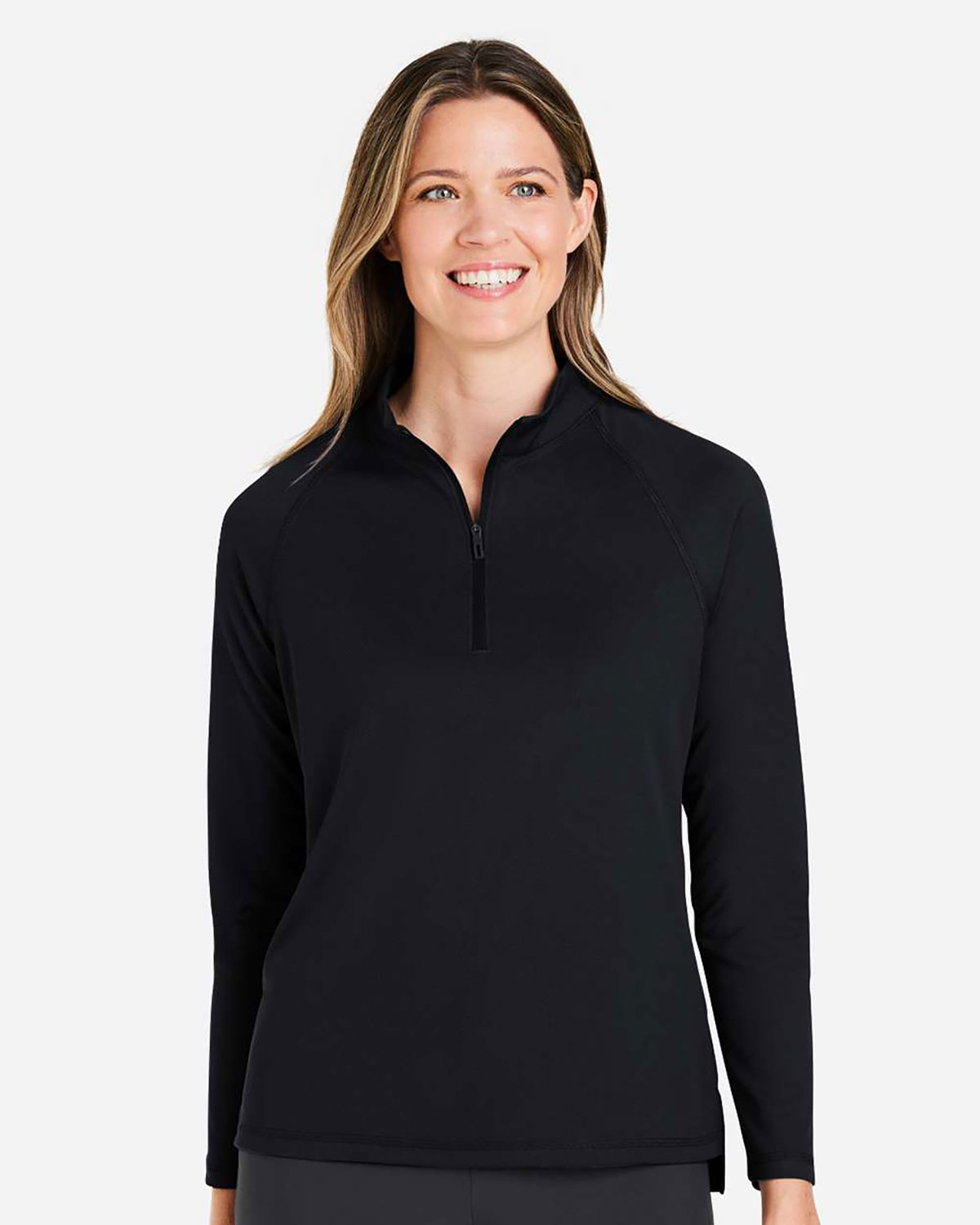 North End NE410W Women's Revive Coolcore� Quarter-Zip Pullover
