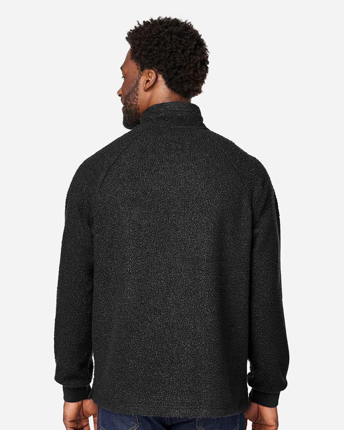 North End NE713 Men's Aura Sweater Fleece Quarter-Zip Pullover view 2
