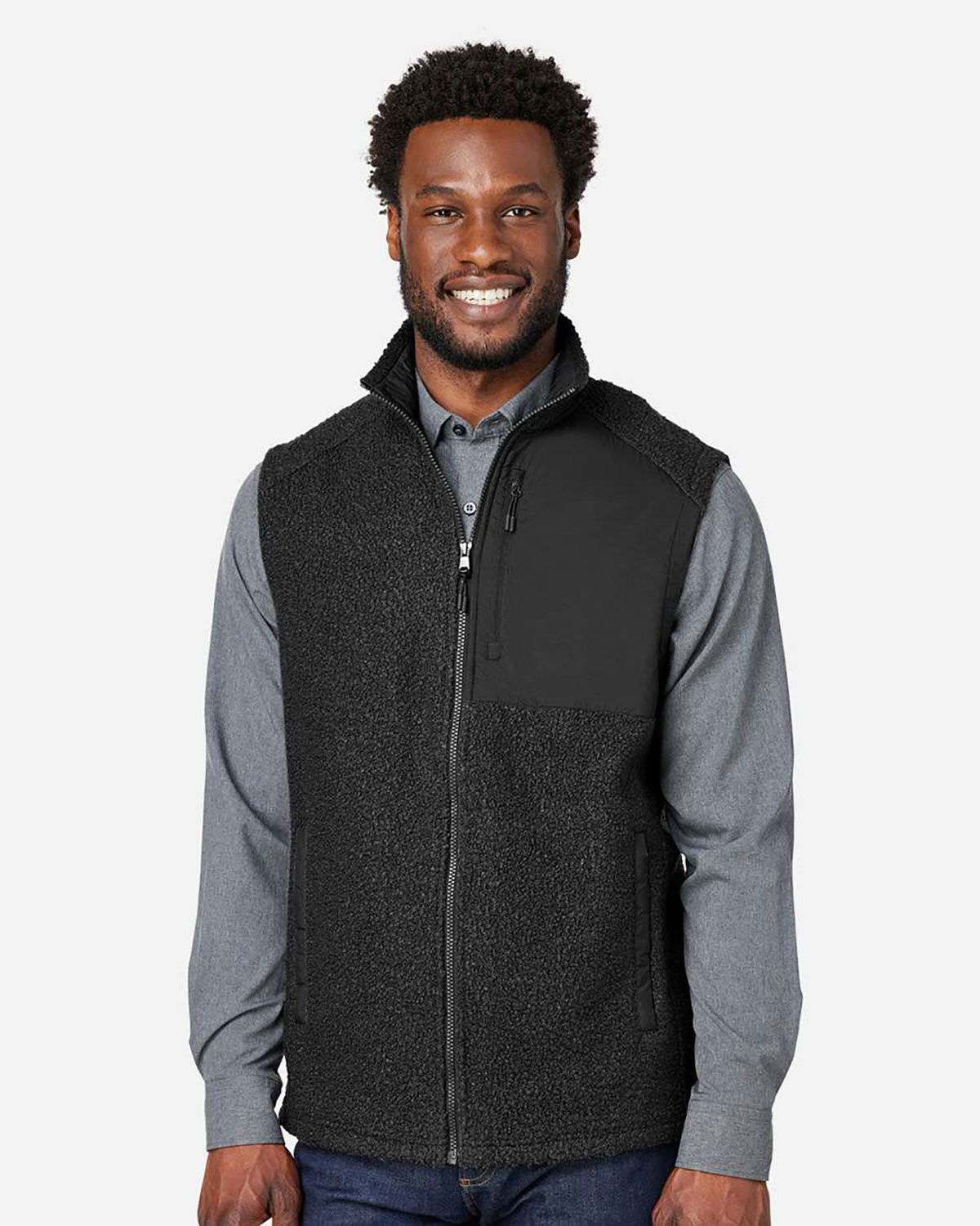 North End NE714 Men's Aura Sweater Fleece Vest