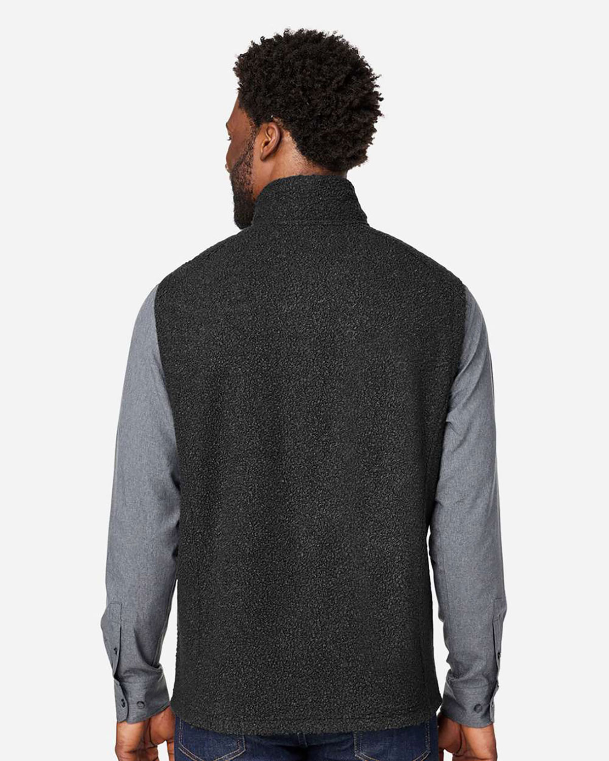 North End NE714 Men's Aura Sweater Fleece Vest view 2