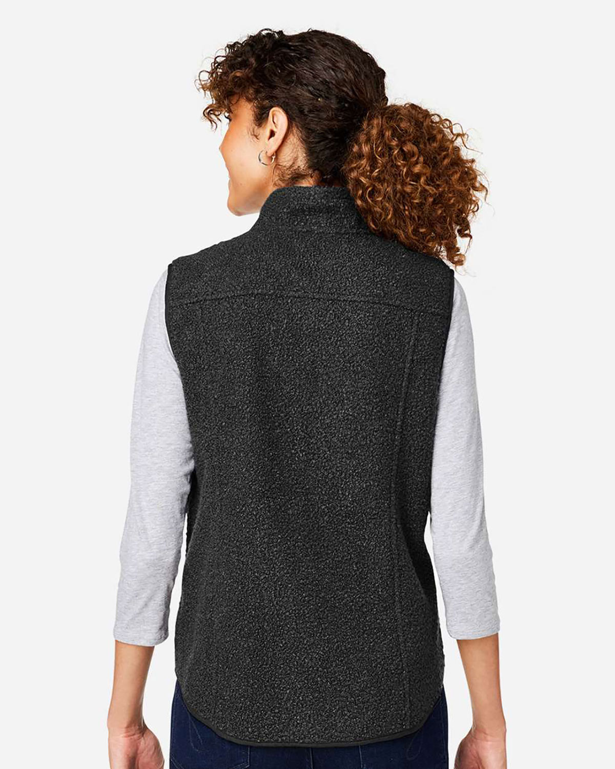 North End NE714W Women's Aura Sweater Fleece Vest view 2
