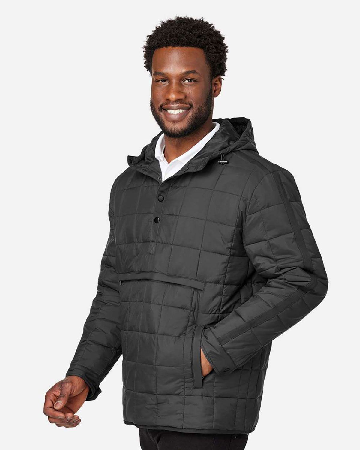 North End NE722 Unisex Aura Packable Anorak view 3