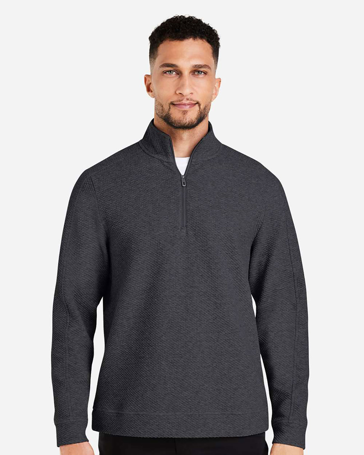 North End NE725 Men's Spirit Textured Quarter-Zip Pullover