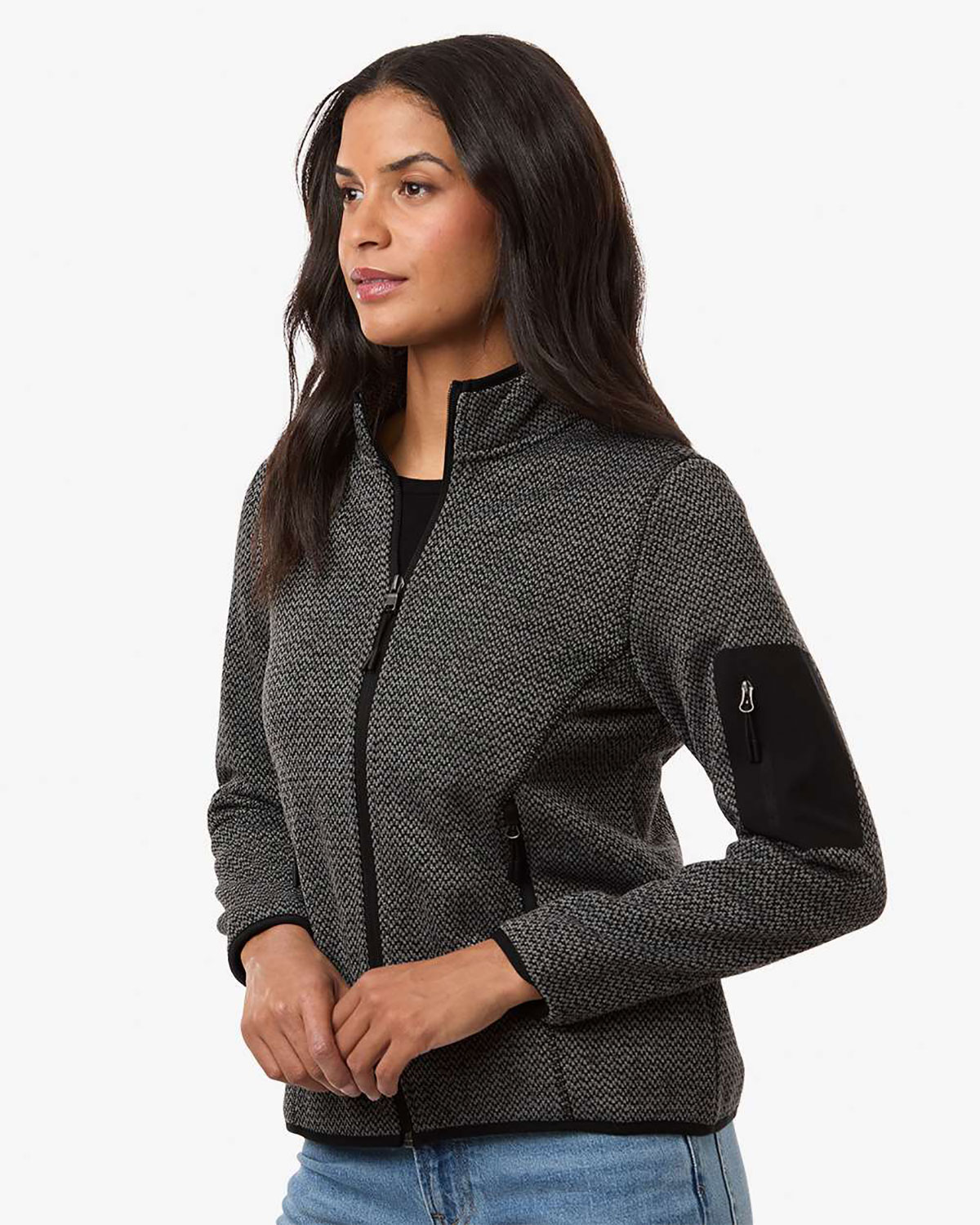 North End NE730W Women's Jasper Full-Zip Fleece Jacket view 3