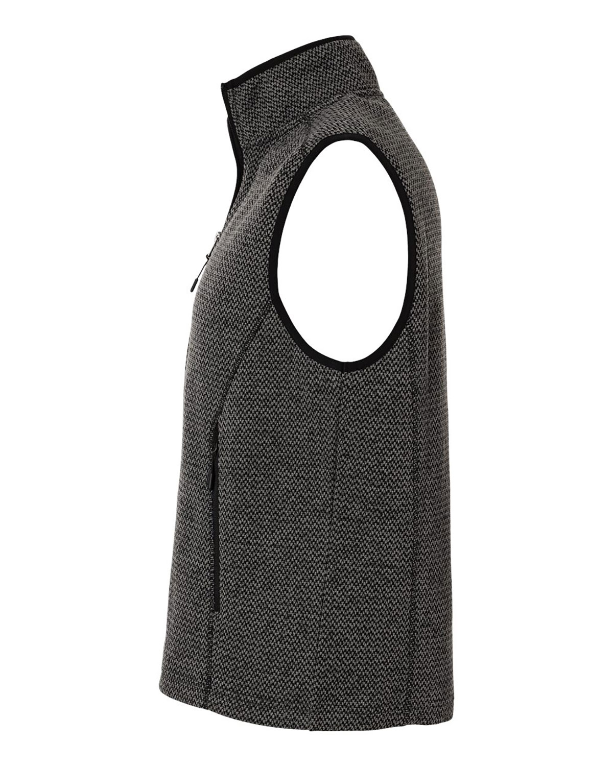 North End NE731 Men's Jasper Jacquard Fleece Vest view 3