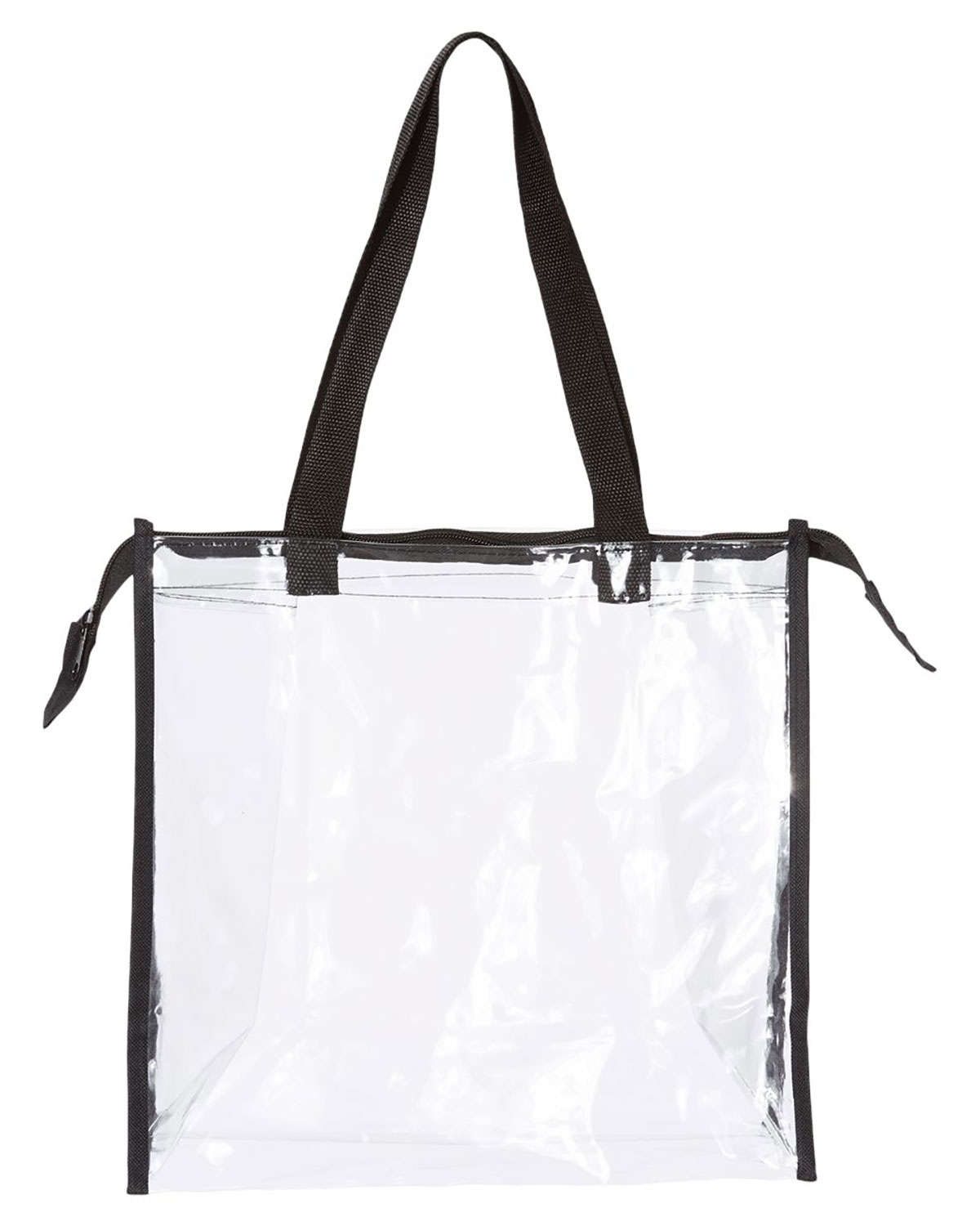 OAD OAD5006 Clear Zippered Tote with Full Gusset