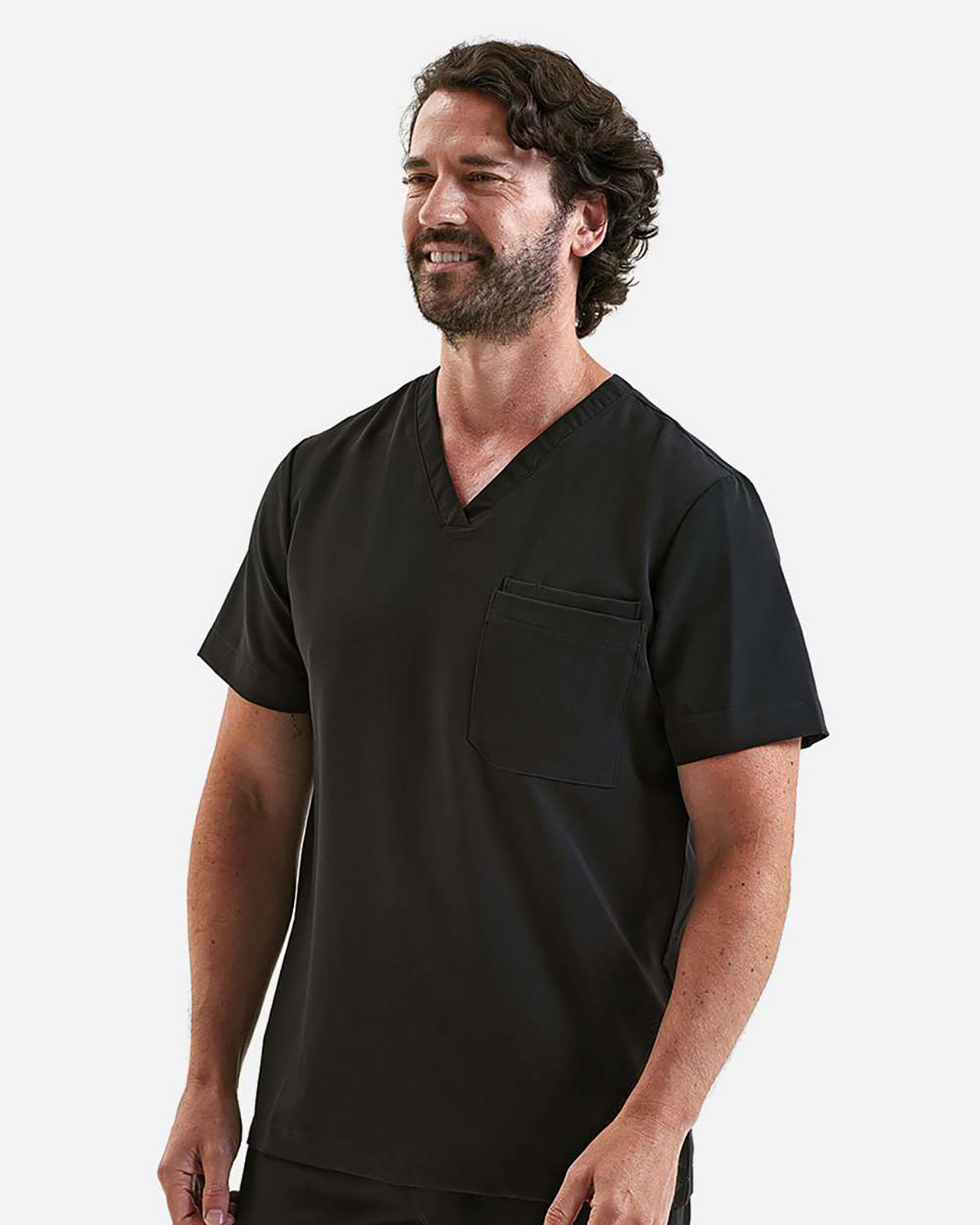 Onna NN200 Men's Limitless V-Neck Stretch Scrub Top view 3
