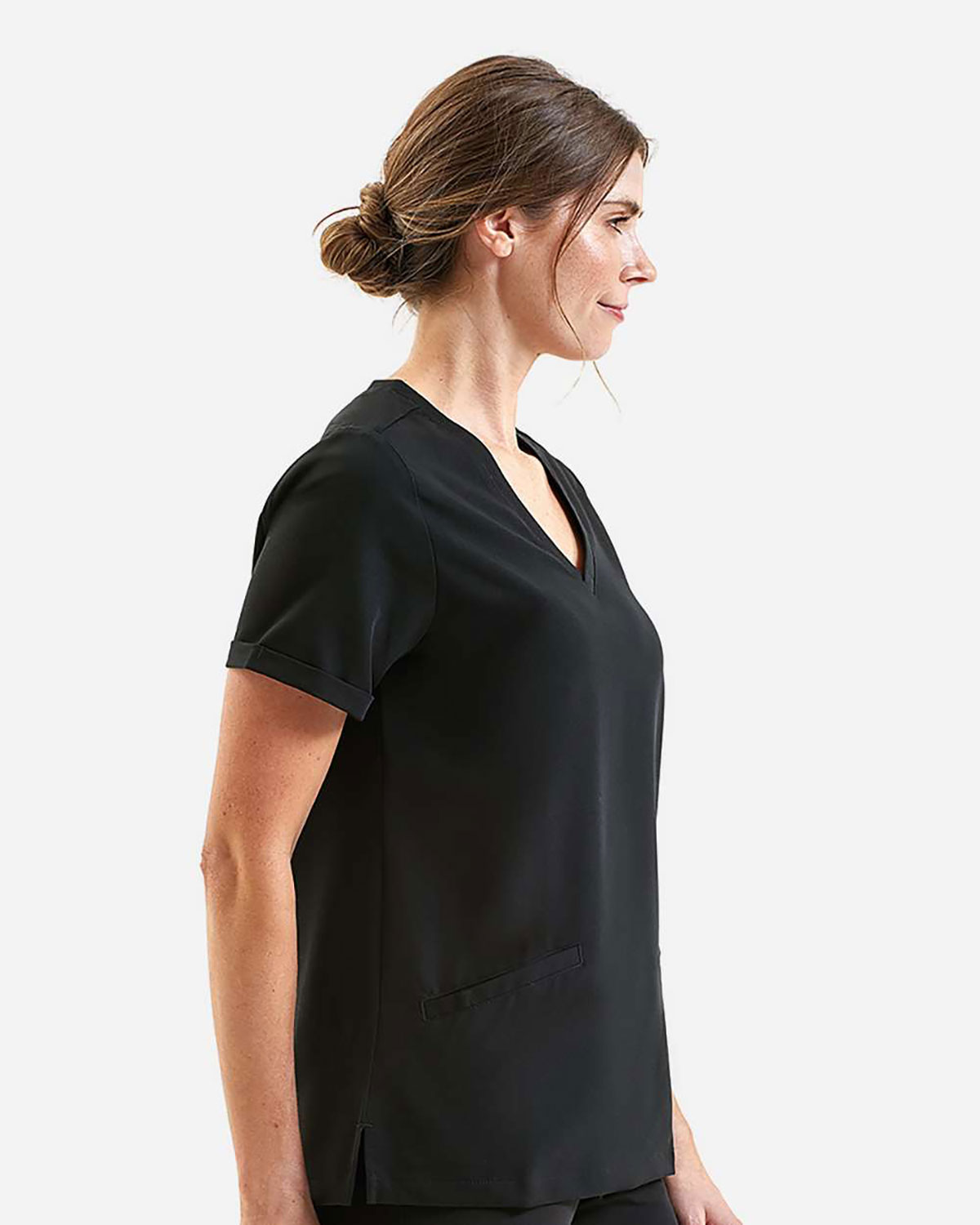 Onna NN310 Women's Invincible V-Neck Stretch Scrub Top view 3