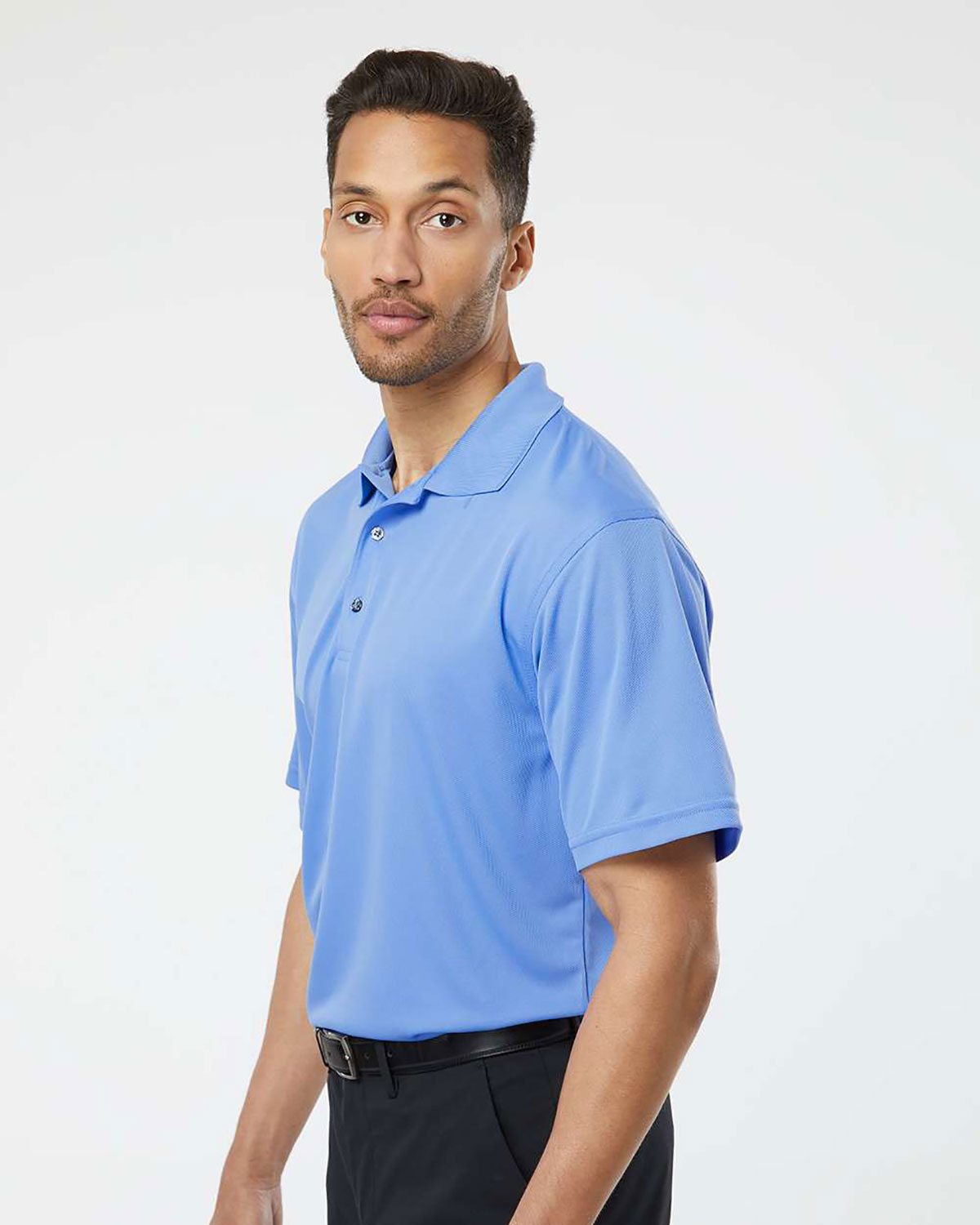 Paragon 100 Men's Saratoga Performance Mini Mesh Polo view 3