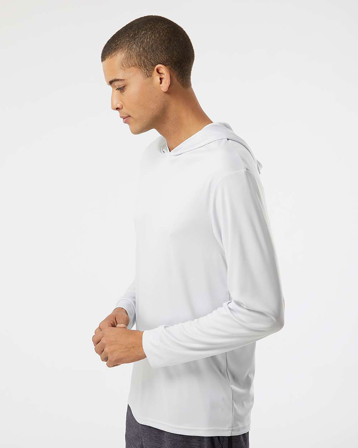 Paragon 220 Unisex Bahama Performance Hooded Long Sleeve T-Shirt view 3