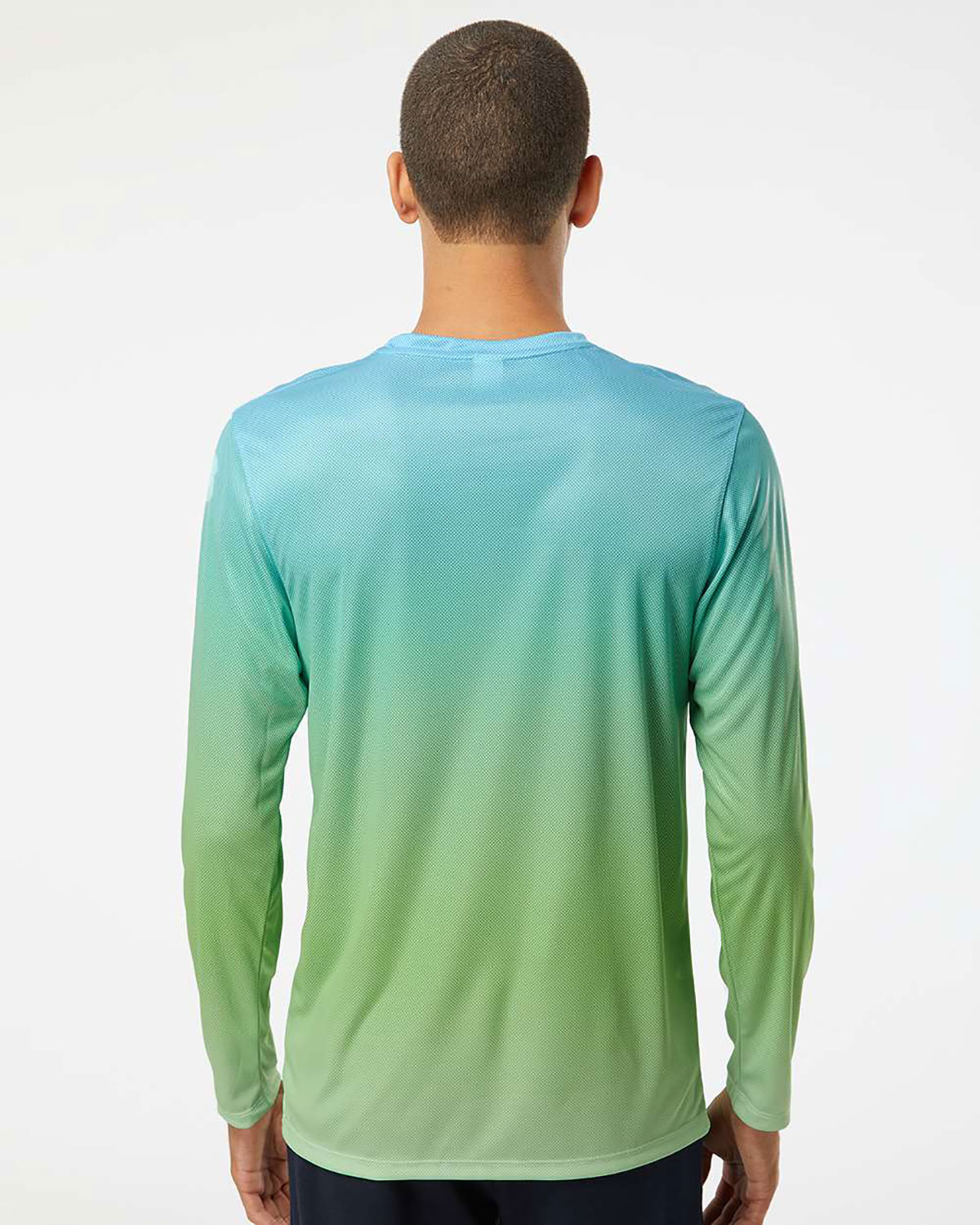 Paragon 225 Unisex Barbados Performance Pin Dot Long Sleeve T-Shirt view 2