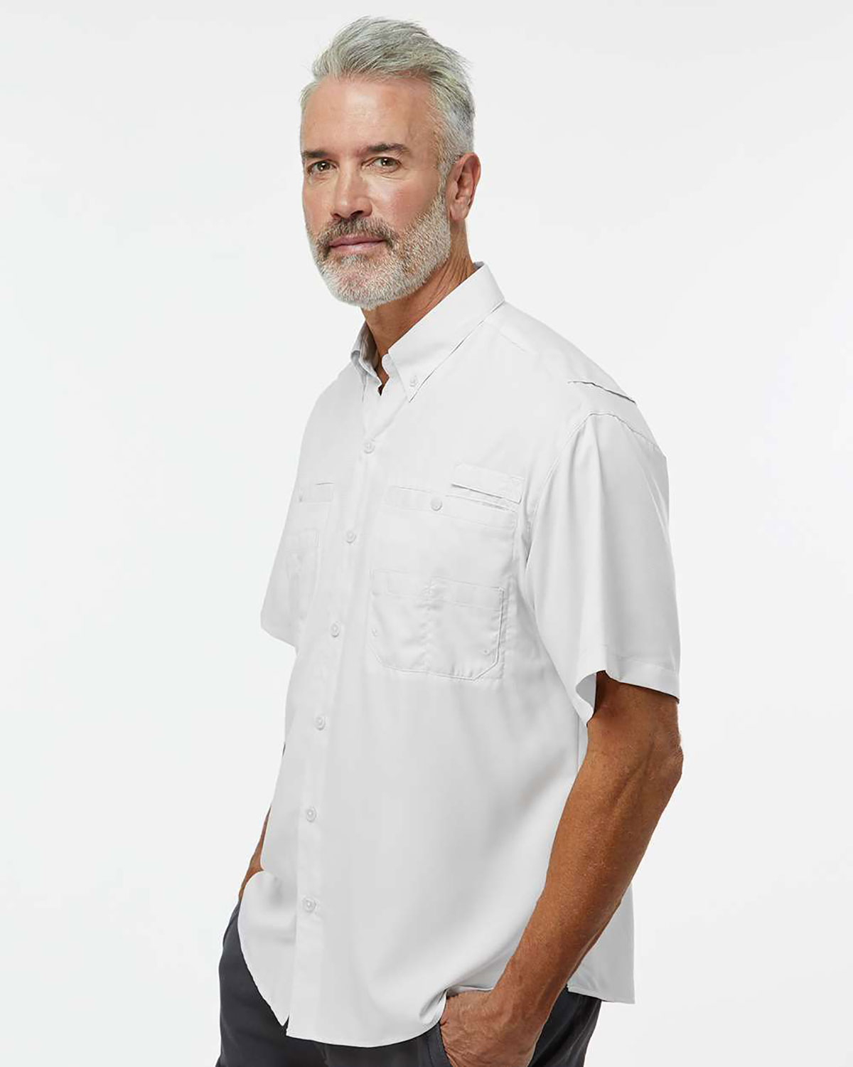 Paragon 700 Men's Hatteras Performance Short Sleeve Fishing Shirt view 3